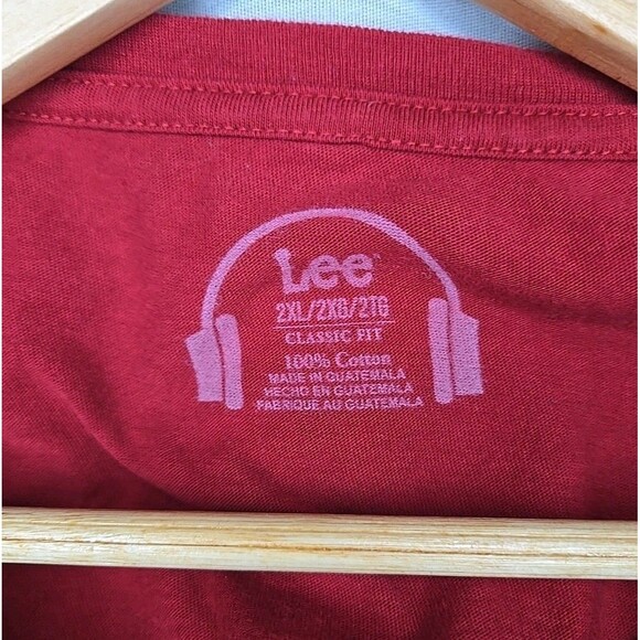 Lee Jeans Company Original T-Shirt, Sz 2XL, Red, Graphic Tiger, 100% Cotton - Picture 5 of 9